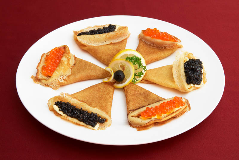 Pancakes with Caviar